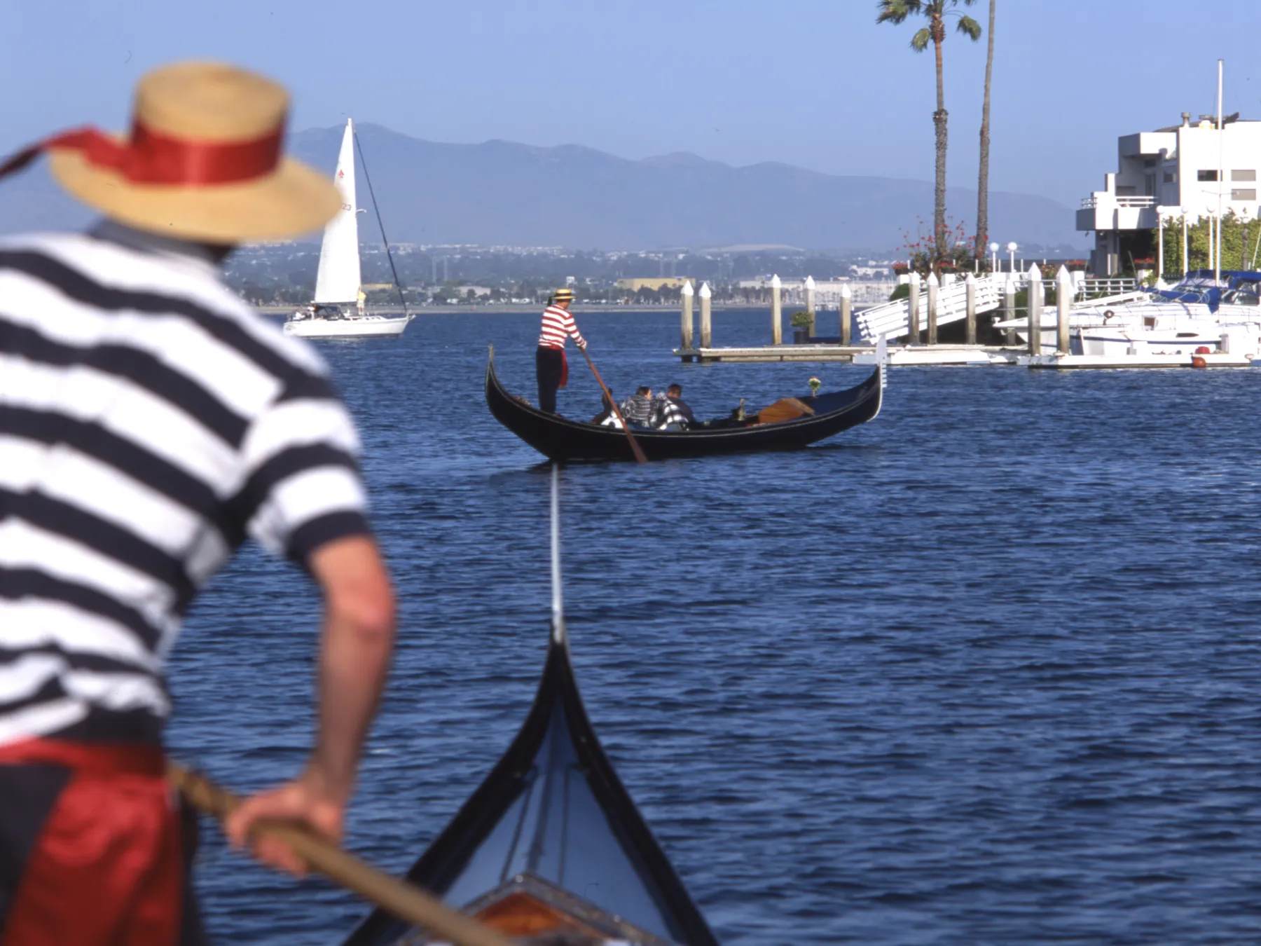 a small boat in a body of water