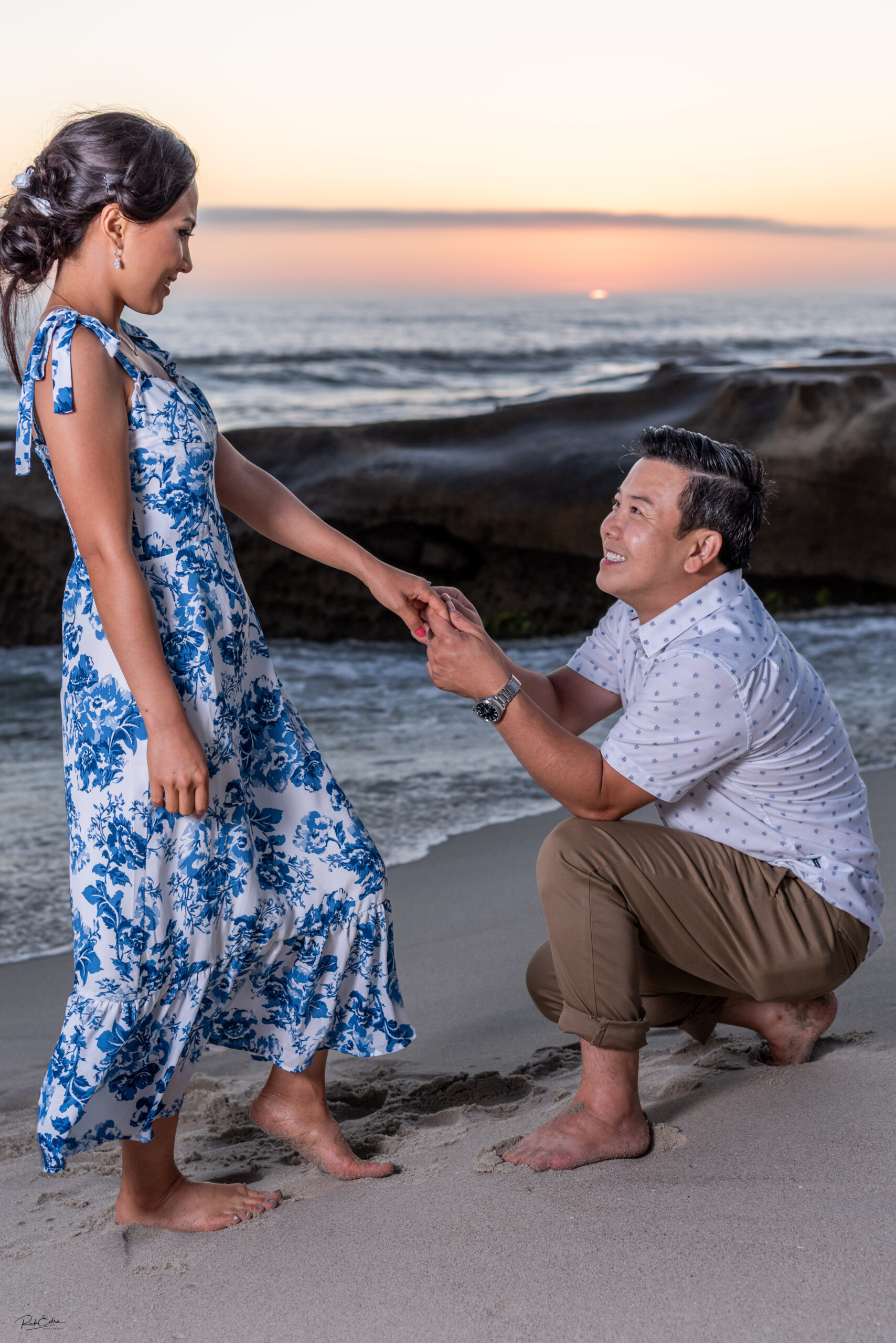 A beach proposal in San Diego California