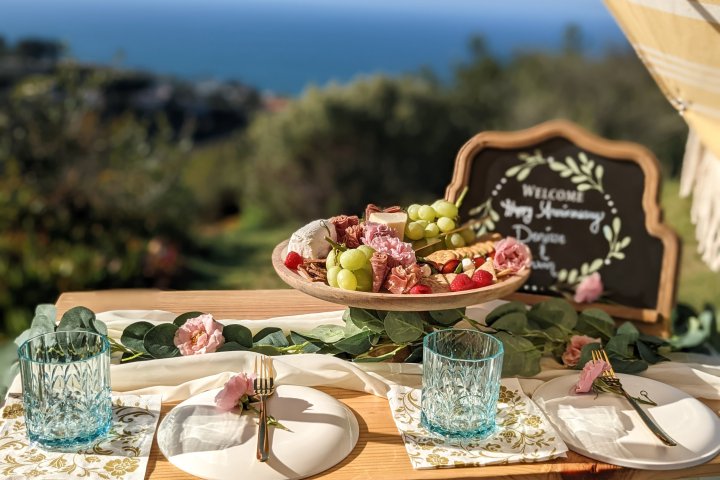 Artisanal Cheeses and Meats, Crackers, Seasonal Fruit