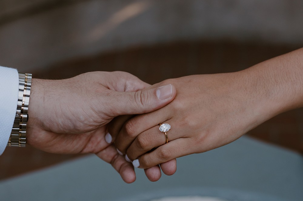Romantic dinner in San Diego followed by a surprise engagement proposal.