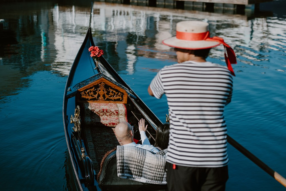 Private gondola cruise near Hotel Del Coronado in Coronado California
