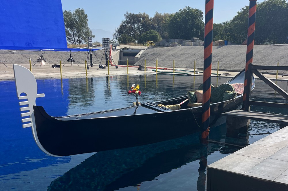 Gondola at Falls Lake on the Universal Studios Hollywood backlot